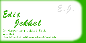 edit jekkel business card